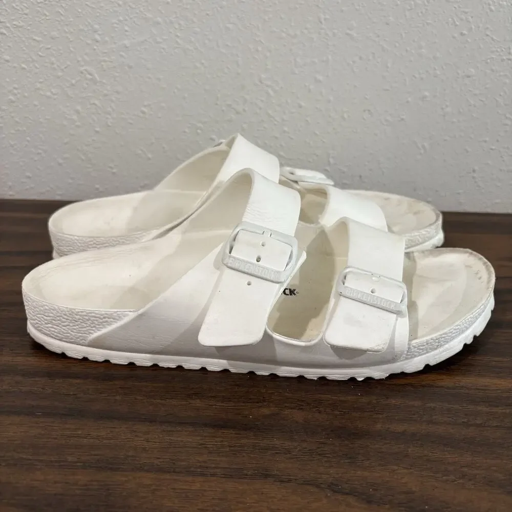 BIRKENSTOCK Arizona Essentials Sandals White EVA Foam US M 8 L‎ 10 EU 41 Casual